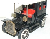 Cragstan Tin Toy 1910 Cadillac Touring Car Limo Vintage 50s Friction Metal Made in Japan