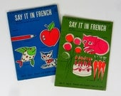 Say It In French Whitman Workbooks 1964 / Set of 2