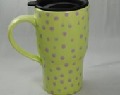 Ceramic Travel Mug with  a Lid