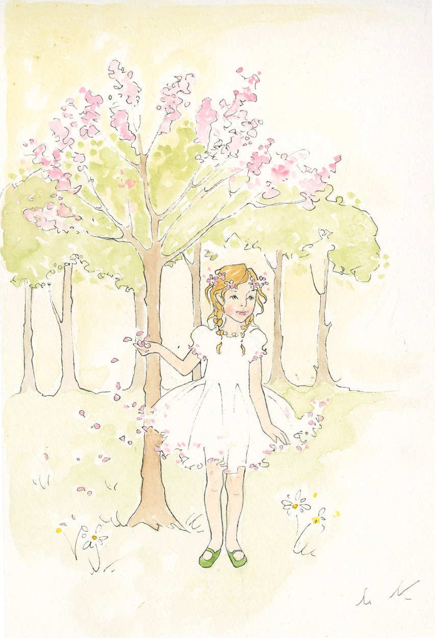 Spring Bloom 8.5 x 11 watercolor print