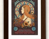 Doctor Who poster Amy  /TARDIS / art nouveau