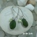 Elegant sea glass earrings, eco friendly earrings, beach wedding, seaglass, sea glass jewelry