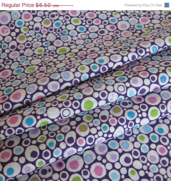 MEMORIAL WEEKEND SALE Summer's End Big Sur Cotton Fabric Dots from Hoffman Fabrics - 1 Yard