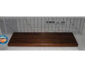 Quilting ruler holder, table top model, 10 slots, solid walnut