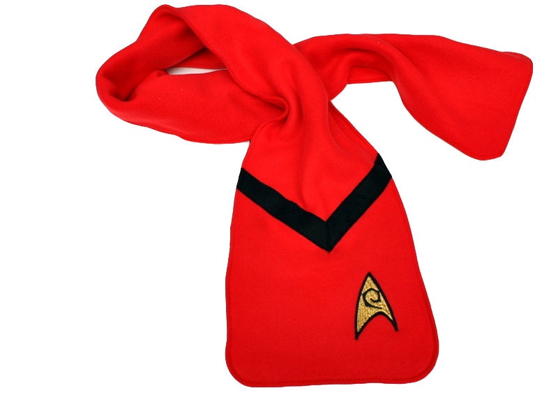 Star Trek Pillow Set- 3 piece set- red, gold,blue fleece pillow set