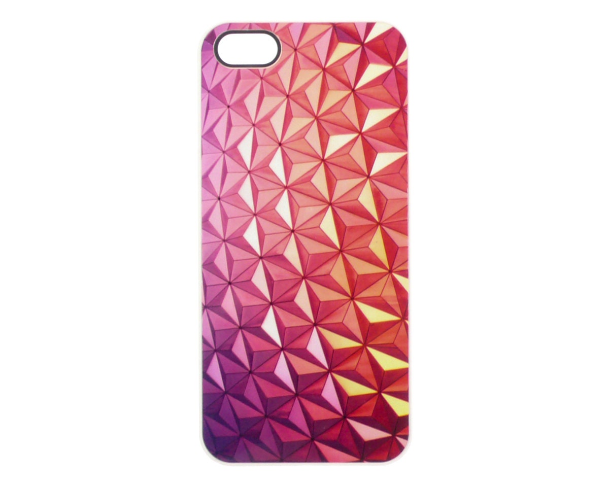 Disney phone case, iPhone 5 case, Epcot, Spaceship Earth, geometric, geodesic, iphone cover, Walt Disney World, greenpix photography, art