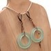 Coca Cola Bottle Copper Dangle Earrings (sea glass)