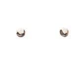 Silver Faceted Gem Studs
