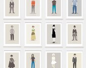Three Icon Prints l To choose - 8x10 or A4