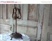 Sale 30% INSTANT Savings Candelabra, vintage BRASS, large, gothic , unusual, VestiesTeam OOAK