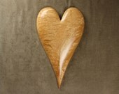 Personalized Anniversary, Wedding Gift Heart Wood Carving, Wooden Wall Art Decor by Gary Burns the treewiz, Birthday Handmade in Oregon