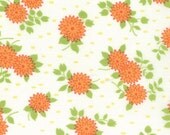 Happy Go Lucky by Bonnie and Camille for Moda Fabrics, Mum Orange 1/2 yard total