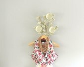 Memorial Day Sale 80's vintage romper, shabby floral, Boho one piece, romantic fashion, women's clothing, funky, romanti Country chic, shab