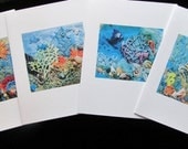 Under the Sea Crazy Quilt Blank Note Cards