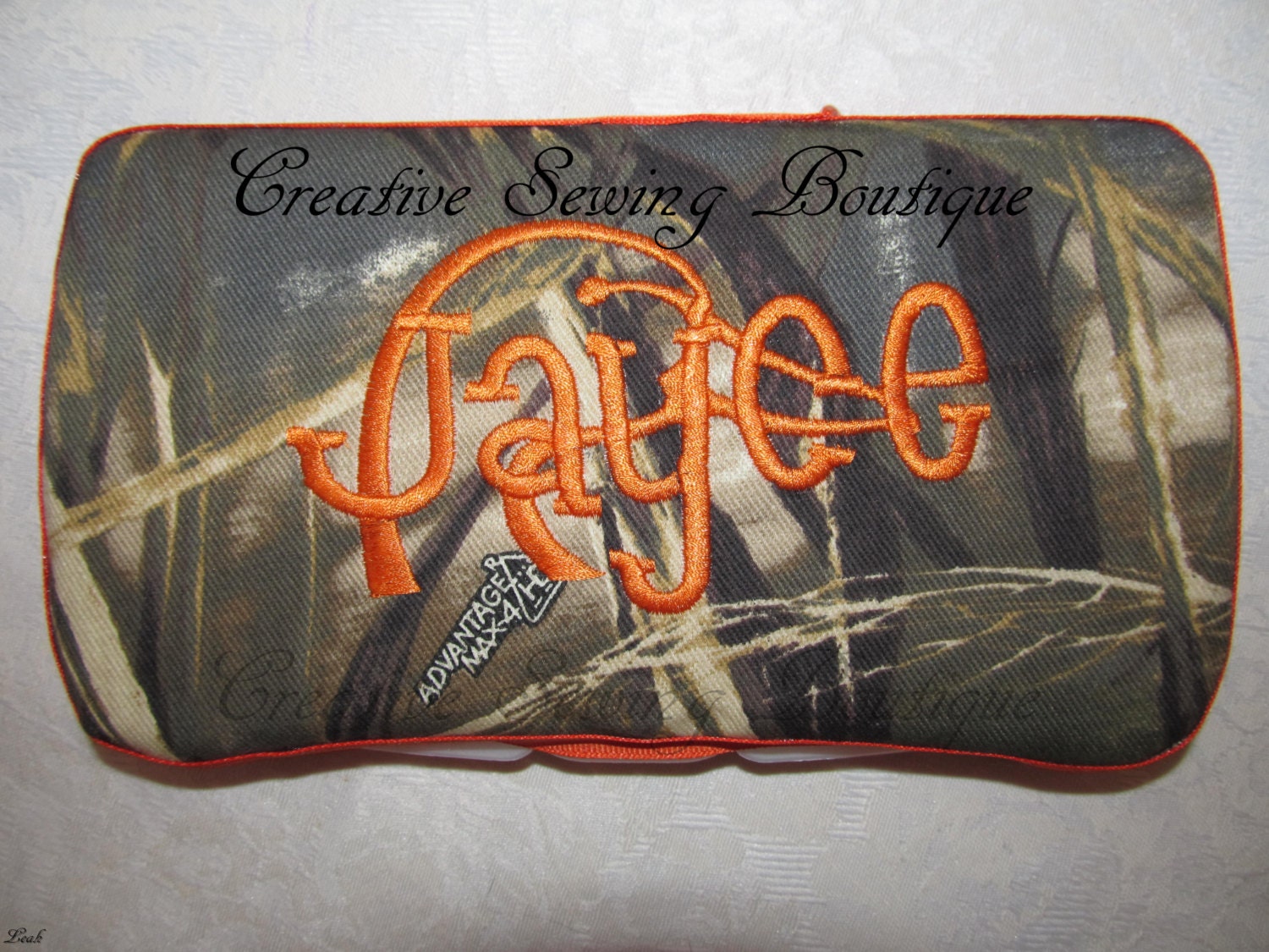 New Handmade max 4hd camo camouflage duck head travel wipe case you choose name and font