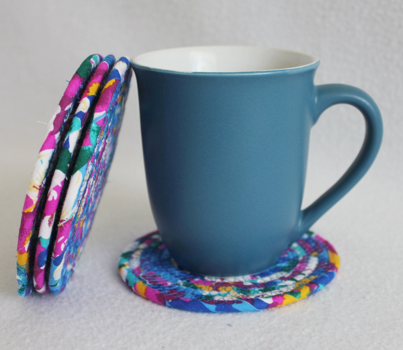 Wildflower Coiled Coasters / set of 4 / by PrairieThreads
