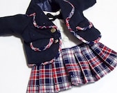 High School Girl Uniform Dress Set for BJD Dolls Lati Yellow, PukiFee, Dollk C00066B