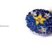 Stained Glass Mosaic: Small Wall Art, Night Sky with Stars, Blue, Yellow, Silver