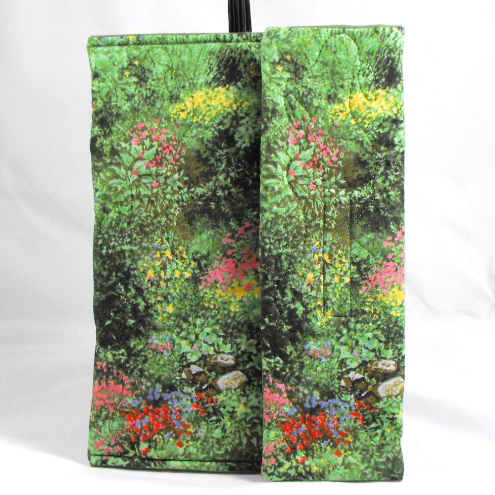 Quilted iPad / Xoom / Kindle Fire HD 8.9 / Nook HD Plus Case Cover Sleeve - Flower Garden