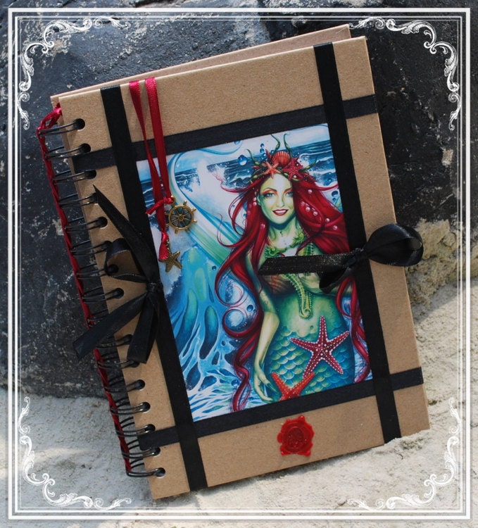 Mermaid Journal - Sirens Kiss - Made to Order - Book of Shadows - Diary - Dream Notebook