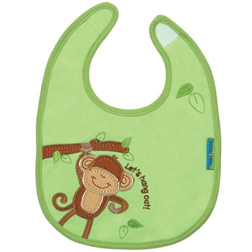 CLEARANCE Monkey Bib - Green - Same Day Shipping