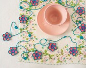 Cottage Chic Crochet Flower Garland