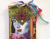 Mini Journal Notebook Mixed Media Travel Magnetic closure Notes Journey