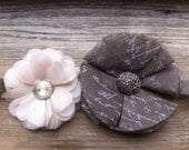 Flower Headband - Ivory Beige Girls Hair Accessory