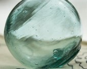 SALE Glass Floats Fishing Net Float, Authentic, Nautical decor, Aqua