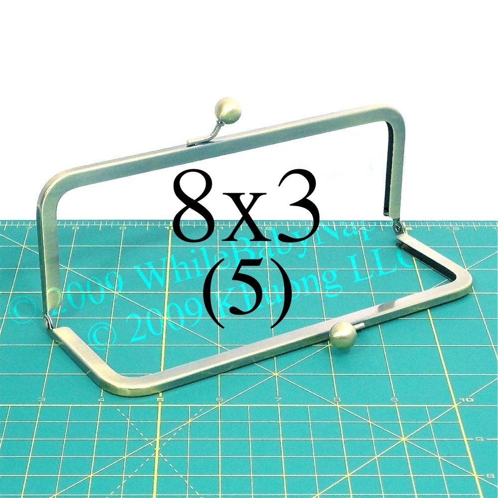 17% OFF 5 Antique Brass 8x3 purse frame