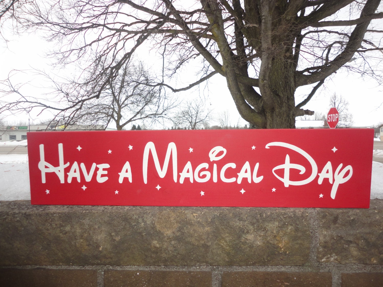 Have A Magical Day, Housewares, Hand Painted Wood Sign, Children,  Home Decor, Wedding