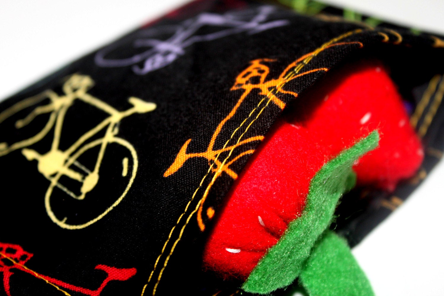 Reusable Snack Bag Eco Friendly Colorful Bicycles