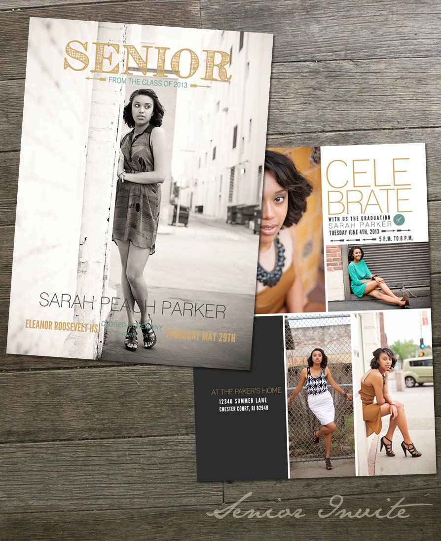 The Parkers - 5x7 Senior Announcement Card Template