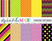 Halloween Brights Digital Paper Pack for Personal or Commercial Use Il_170x135