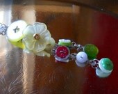 Spring Flowers Vintage Button Bracelet