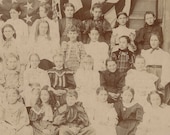 Vintage Photograph Girl School 5th Grade Antique Photo 1897