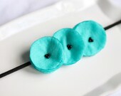 candy cotton can blue too felt turquoise poppy garland headband.