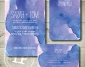 WATERCOLOUR - personalised invitation printable party package