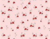 Little Red Riding Hood by Tasha Noel for Riley Blake Fabrics-  Little Mushrooms Pink (C3273-PINK)