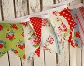Strawberry Summer Bunting.  Ready to Ship
