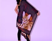 Savannah Cat Chiffon Scarf / Wrap Sheer Elegance "Kenya"