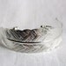 EVA Silver Feather Chevron Cuff Bracelet - Sterling Silver Plated
