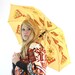 Vintage 80's Native American Style Umbrella Parisole