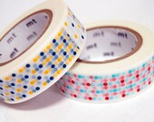 Mt Japanese washi masking tape, 2 rolls set  15mm x 15M