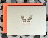 Wedding Thank You Cards, Wedding Thank You Sets, Thank You Cards - Let's Grow Old Together Rocking Chairs