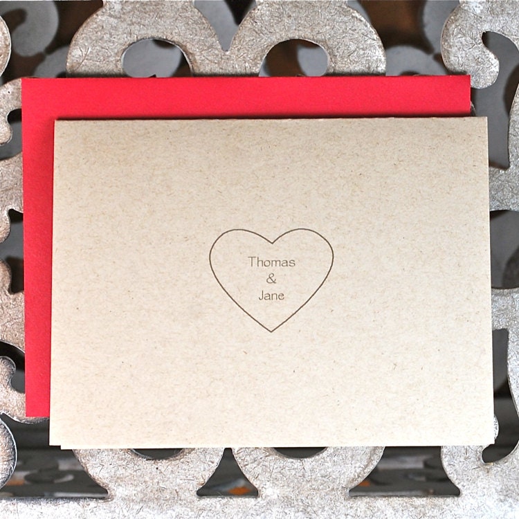 Wedding Thank You Cards / Thank You Cards / Wedding Thank You Card Set - Always In My Heart