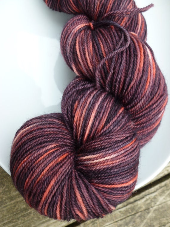 Prototypes Series: "Blood Letting" Superwash Merino Fingering Yarn Bay