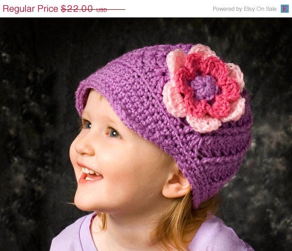 Sale Toddler Girls newboy hat, girls newsboy hta, toddler winter hat, toddler fall hat, fall , winter, made to order, crochet girls hat
