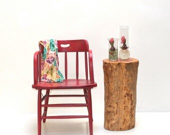 Tree Stump Table Redhead Heart Love