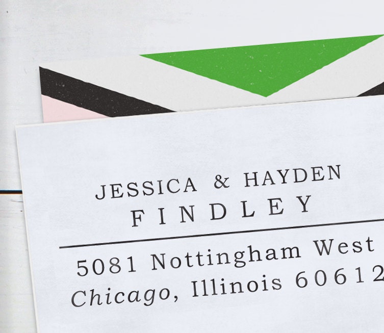 Custom Rubber Stamp - Self Inking Address Stamp - Nottingham